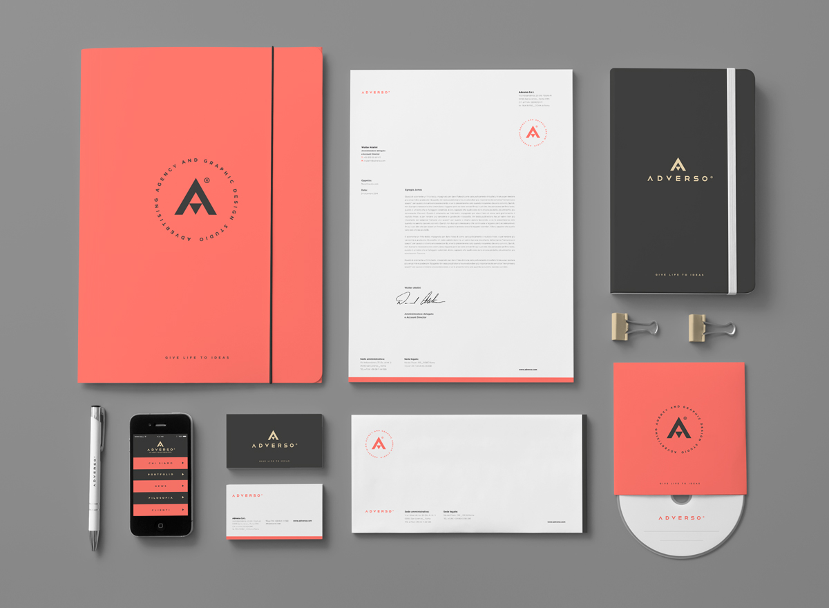 国外Adverso广告公司vi设计欣赏-深圳VI